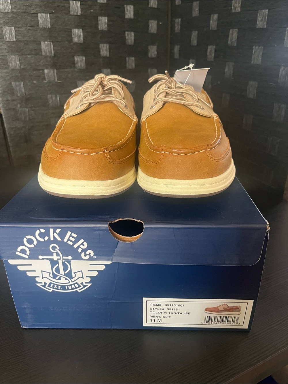 Dockers Men's Tan/Taupe Casual Boat Shoes Size 11 M